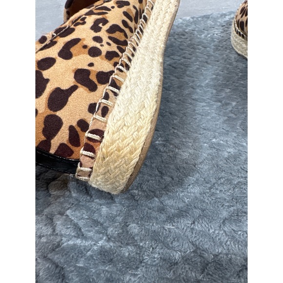 Dr. Scholls Leopard Print Espadrille Slip-On Sneakers BE Energized Foam Tan 8.5M - Picture 5 of 8